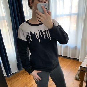 Punk Drip Design Sweater